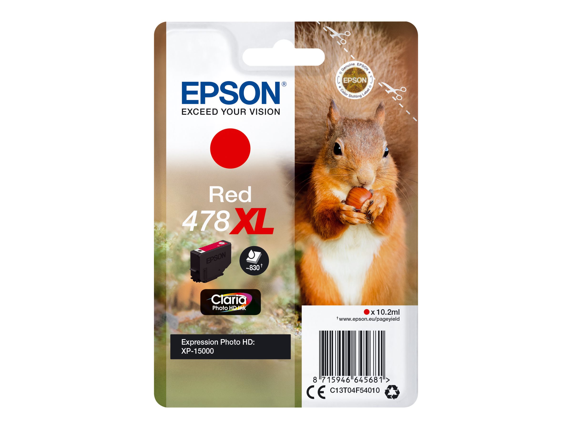 EPSON 478XLT04F54 rot Druckerpatrone