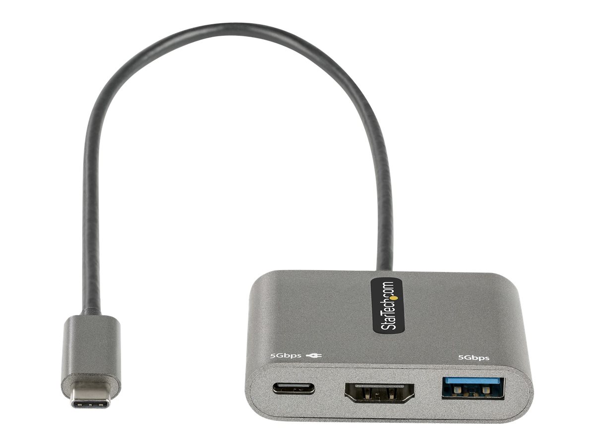StarTech.com USB-C Multiport Adapter HDMI 4K 100W PD USB 3.0 Hub