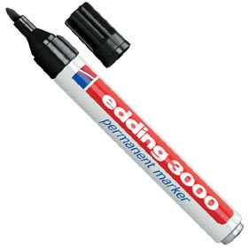EDDING 3000 Permanentmarker Schwarz