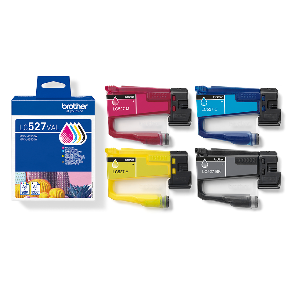 Brother LC527 Value Pack 4er-Pack Schwarz Gelb Cyan Magenta