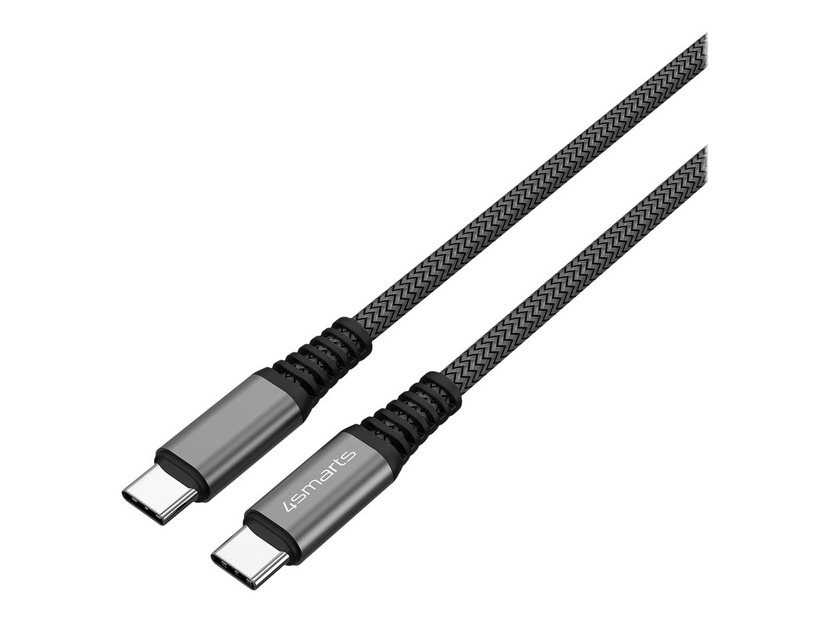 4smarts USBC auf USBC Kabel PremiumCord 100W 1,5m schwarz