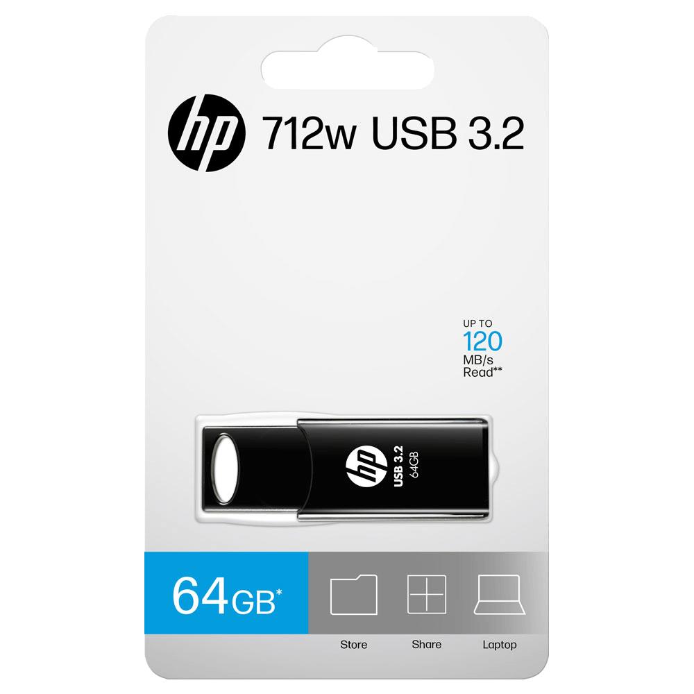 HP 712w 64 GB USB 3.2 Black