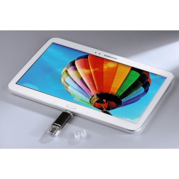 Hama FlashPen Laeta Twin schwarz 64 GB
