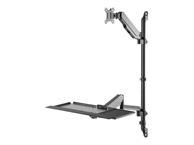 DIGITUS Flexibler Steh-/Sitz-Arbeitsplatz Wandmontage Single Monitor