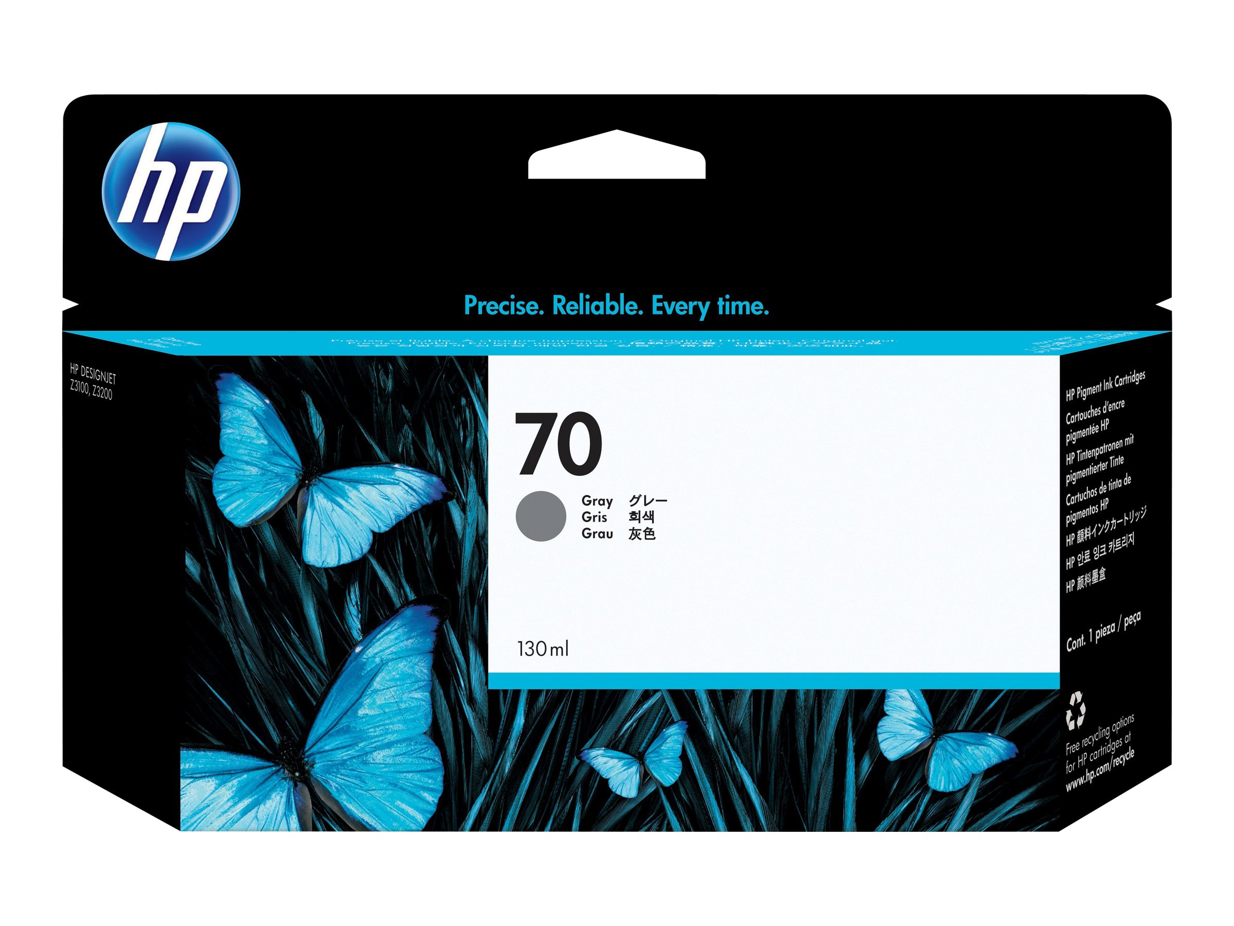 HP 70 Tintenpatrone Grau 130 ml
