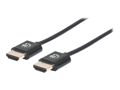 Manhattan HDMI-Kabel Ethernet ultradünn schwarz 0,5 m
