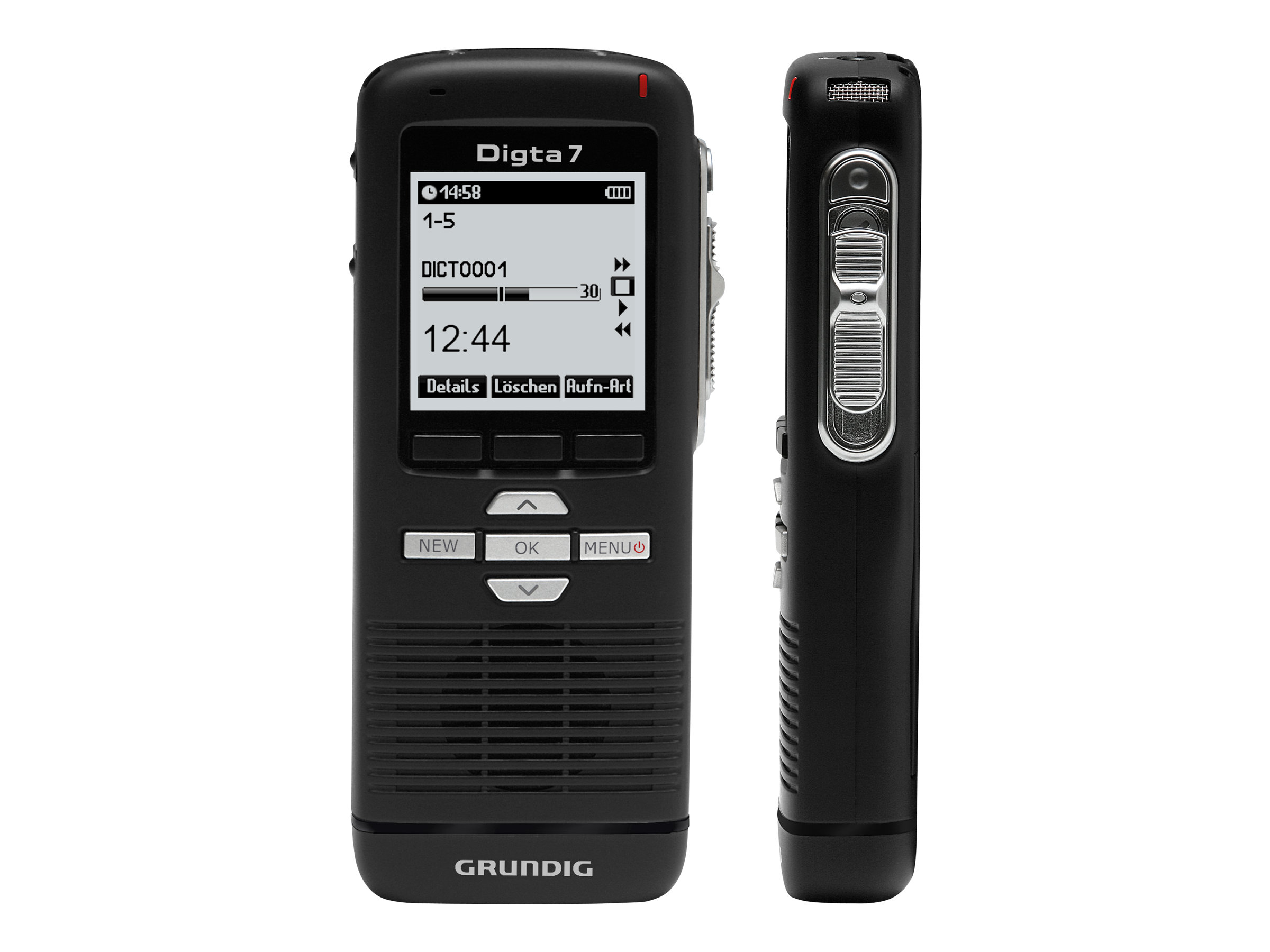 Grundig Digta 7 Voicerecorder 2 GB Schwarz