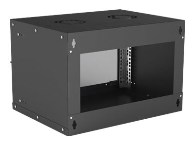 Intellinet Wandverteiler 6 HE 19 Zoll Flatpack schwarz