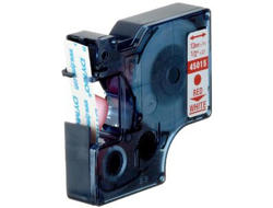 Dymo D1 12mm x 7m Rot auf Weiß
