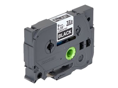 Brother TZe-325 Weiß auf Schwarz 9mm