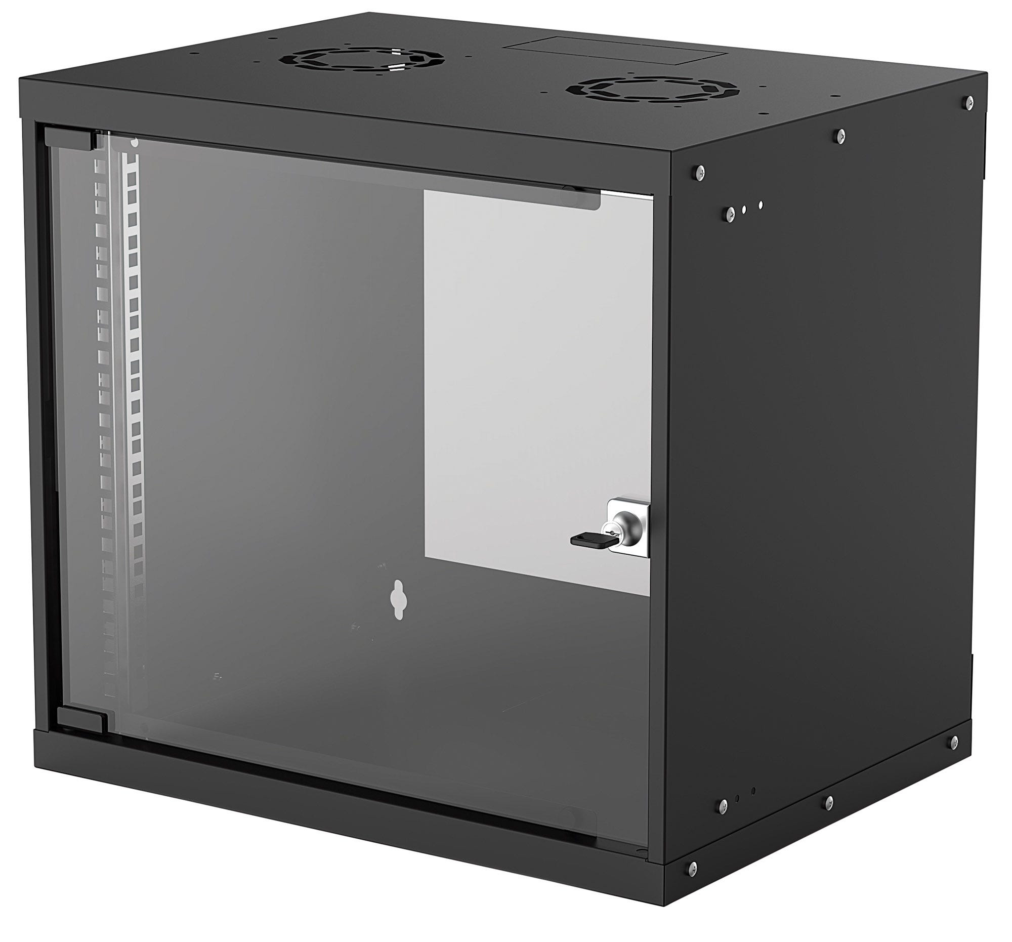 Intellinet Wandverteiler 9 HE 19 Zoll Flatpack schwarz