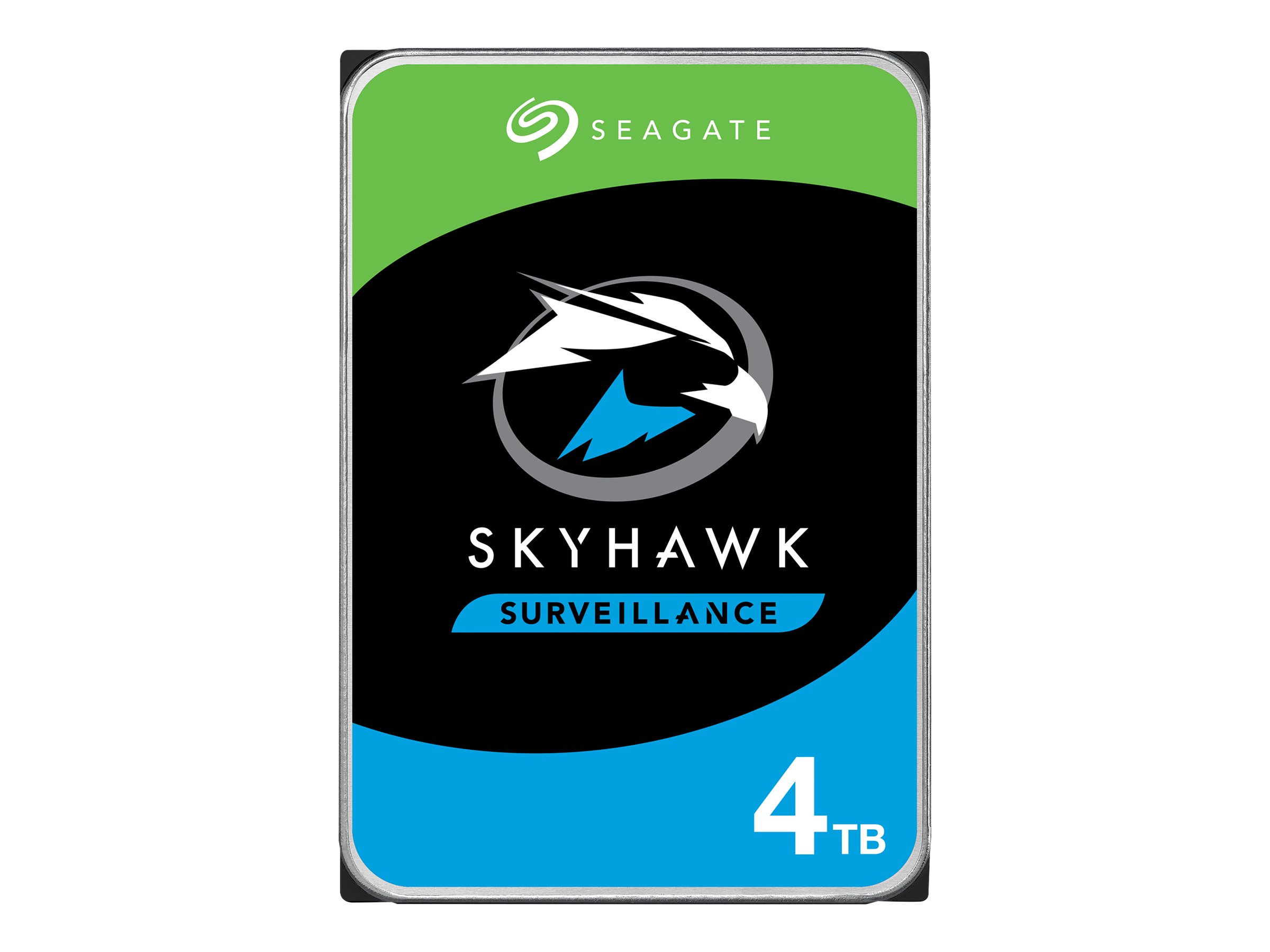 SEAGATE Surv Skyhawk 4TB HDD CMR 5400rpm SATA serial ATA 6Gbs 256MB cache 8,9cm 3,5Zoll 24x7 Dauerbetrieb BLK P