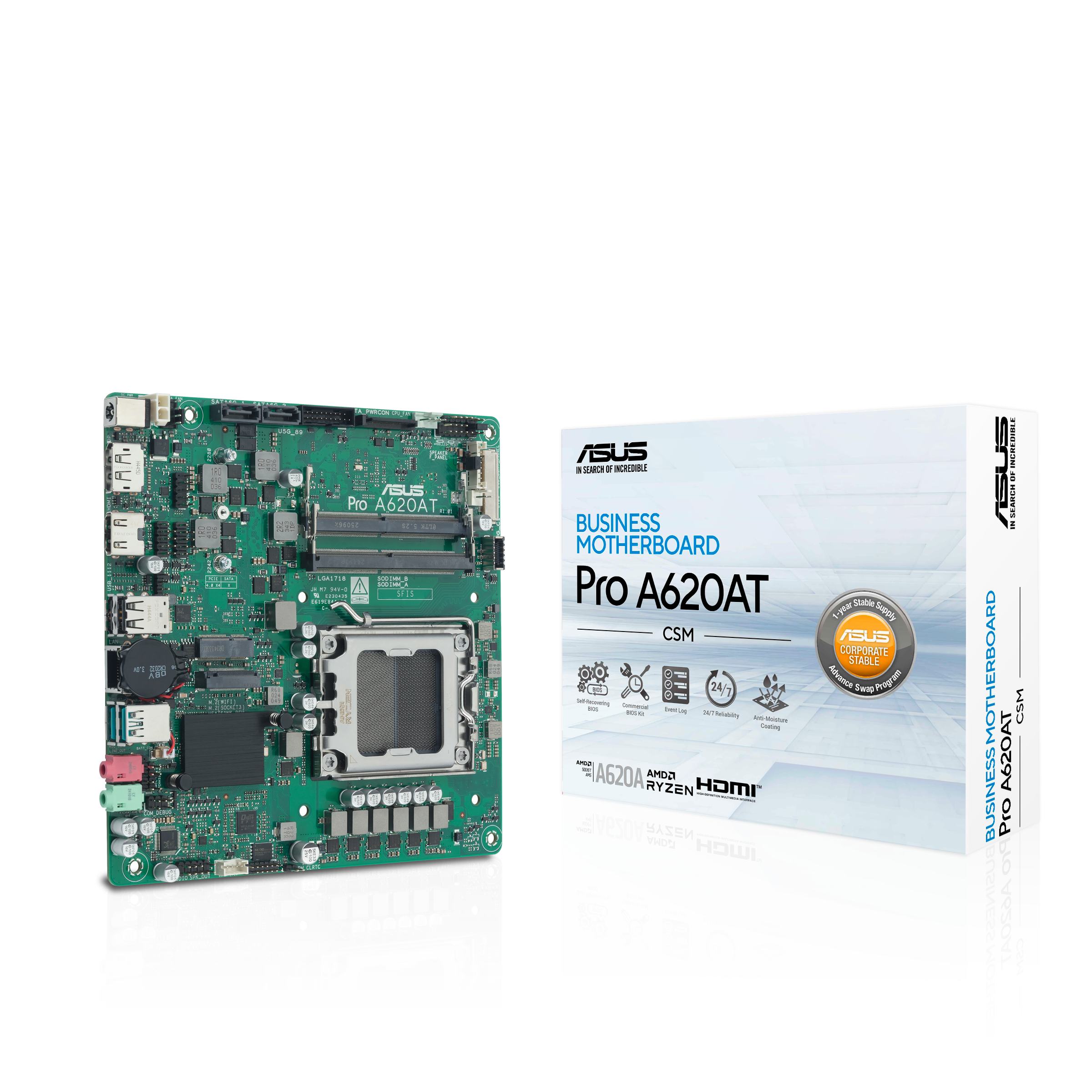ASUS PRO A620AT-CSM AMD AM5 DDR5