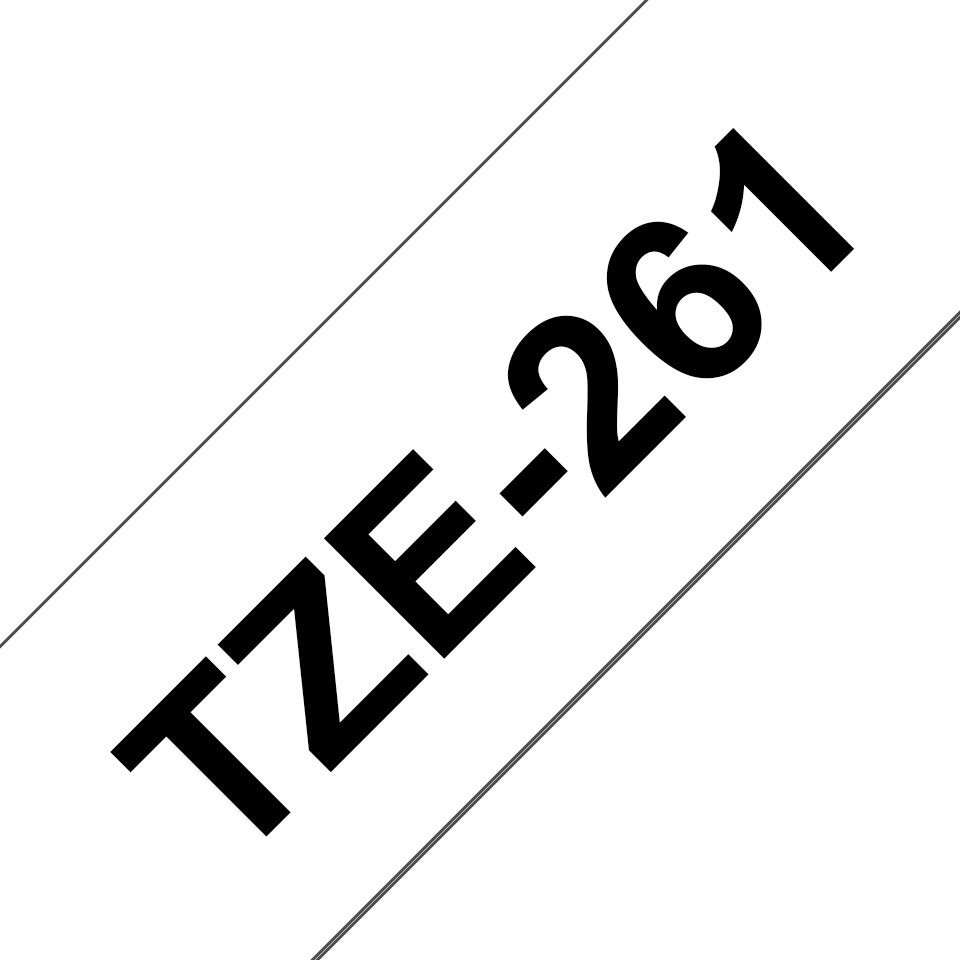 Brother TZe-261 Schwarz auf Weiß 36mm