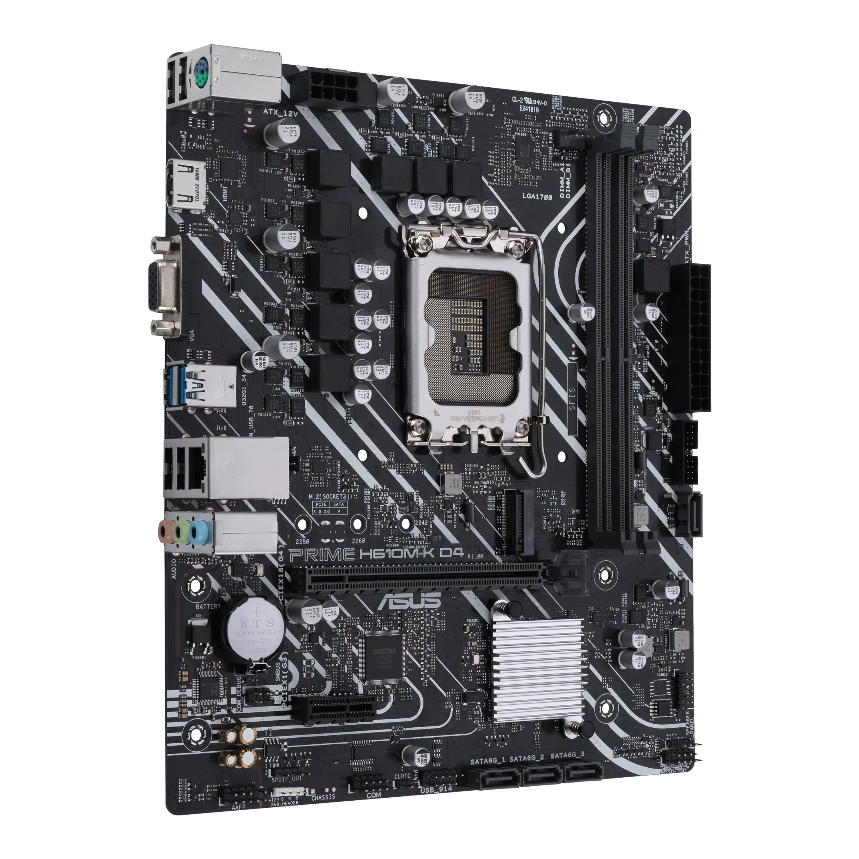 ASUS PRIME H610M-K D4 Motherboard