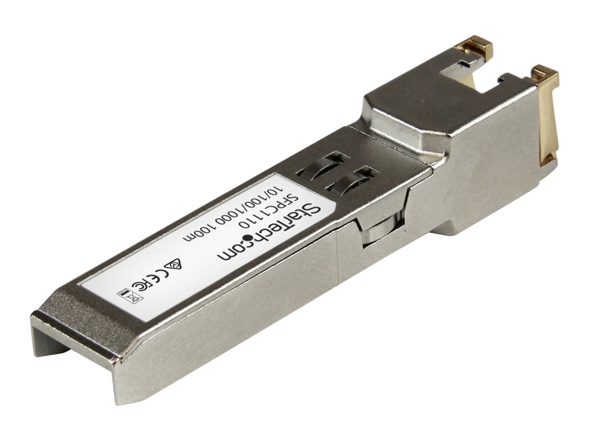 StarTech.com Cisco kompatibles Gigabit RJ45 Kupfer SFP Transceiver Modul - Mini-GBIC - SFP (Mini-GBIC)-Transceiver-Modul - 1GbE