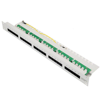 Helos ISDN Patchpanel Cat. 3 25x RJ45 4-polig grau