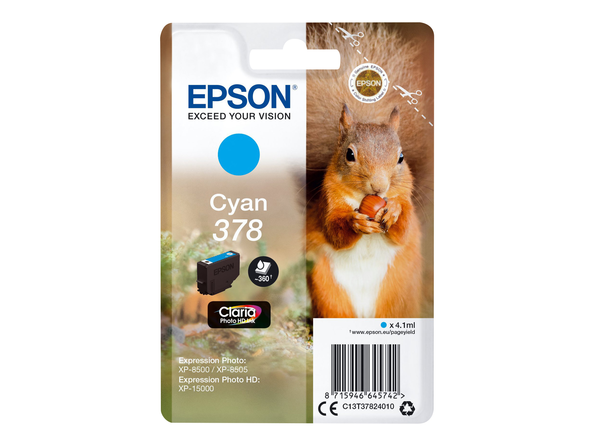 EPSON 378T37824 cyan Druckerpatrone