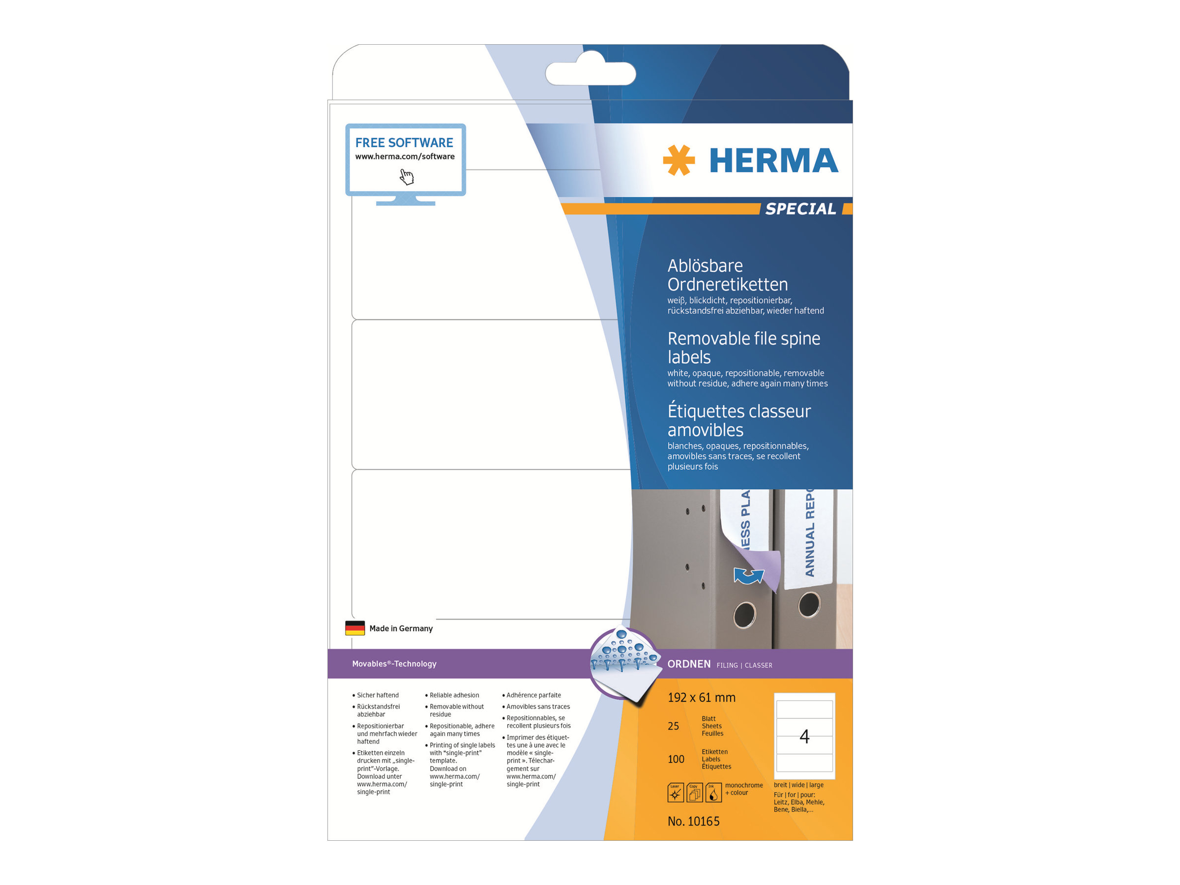 HERMA Ordneretiketten 192x61 mm