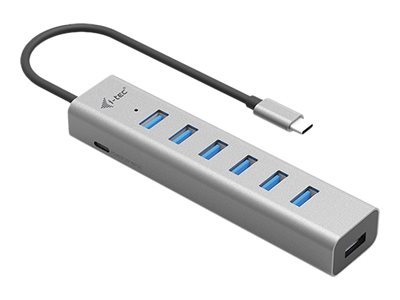 i-tec USB-C Metal Hub 7-fach mit Charging