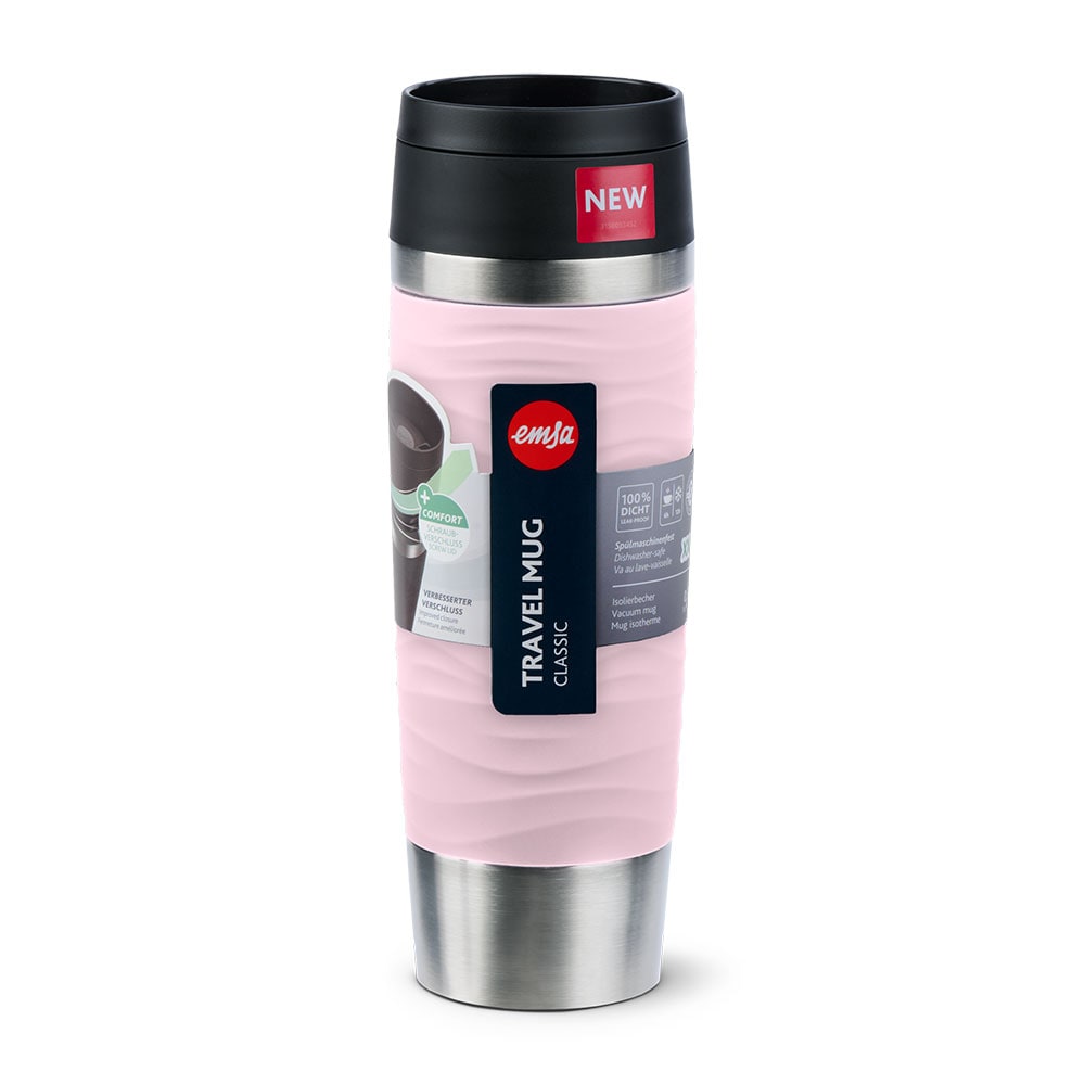 Emsa Isolierbecher Waves Grande rosa 500 ml