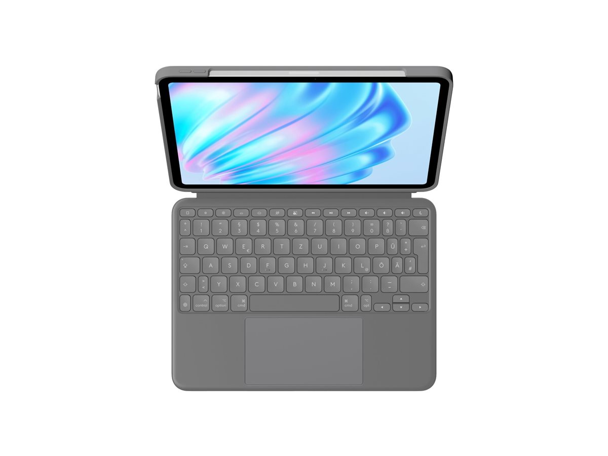 Logitech Combo Touch FOR IPADAIR 11INCHM2 Trackpad hintergrundbeleuchtet Oxford Gray