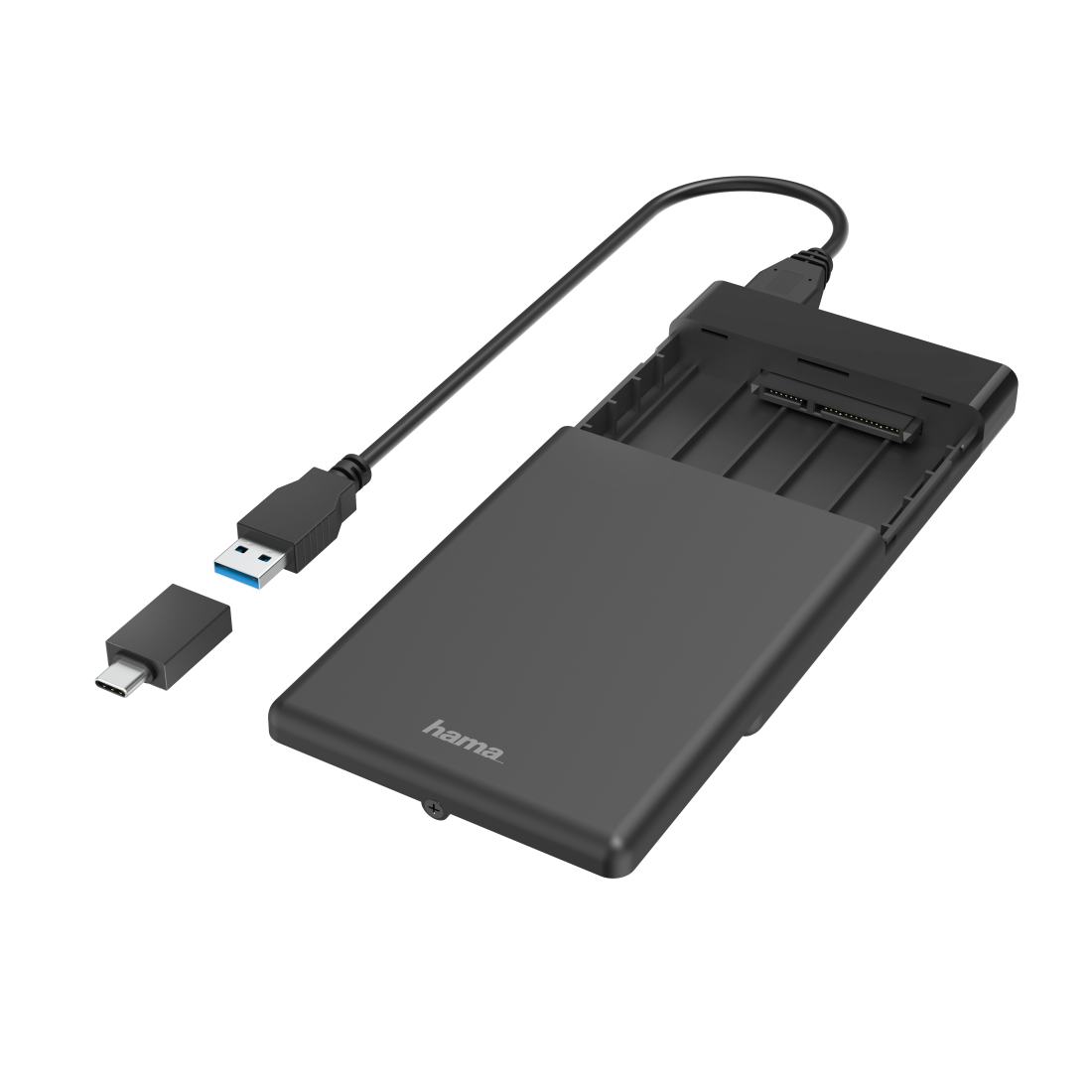 Hama Speichergehäuse IB-233U3-B 2.5 Zoll SATA USB 3.2