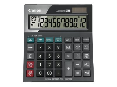 Canon AS-220RTS Tischrechner schwarz
