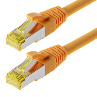Helos Patchkabel Cat 6a S/FTP RJ45 gelb 30m