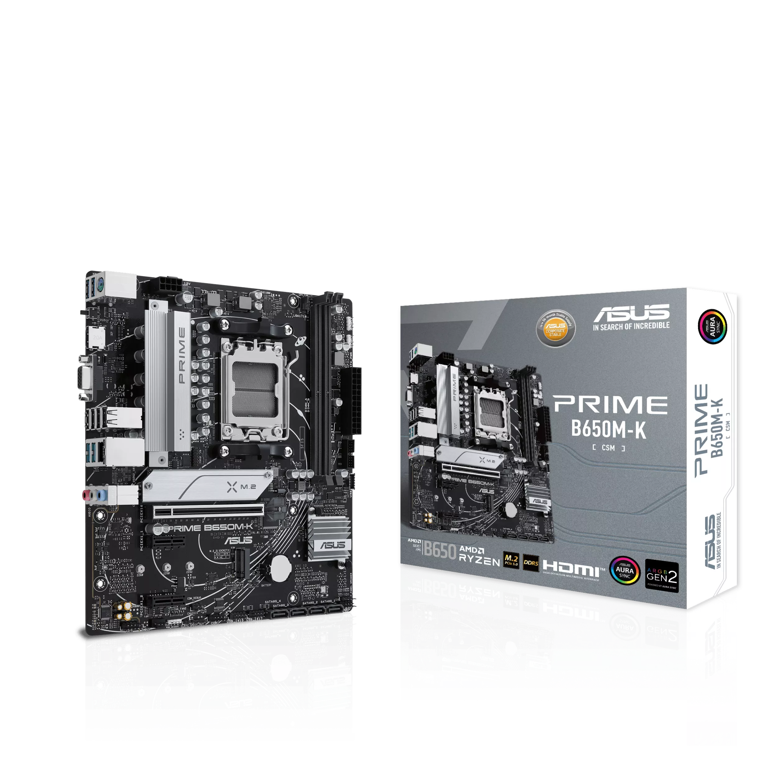 ASUS PRIME B650M-K AMD AM5 DDR5 mATX