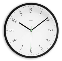 Hama Wanduhr Capri 25 cm Weiß Schwarz