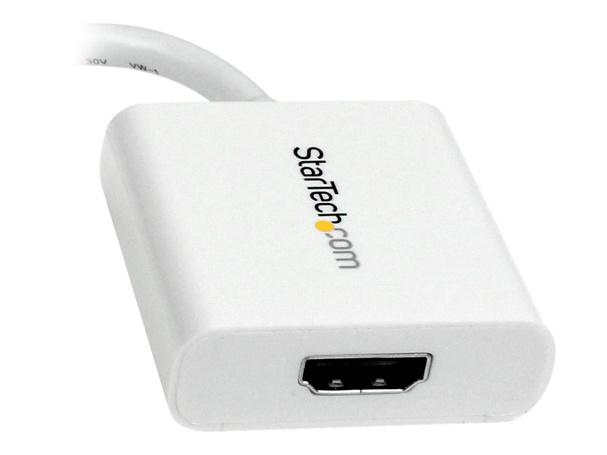 STARTECHCOM Mini DisplayPort to HDMI Video Adapter Converter White