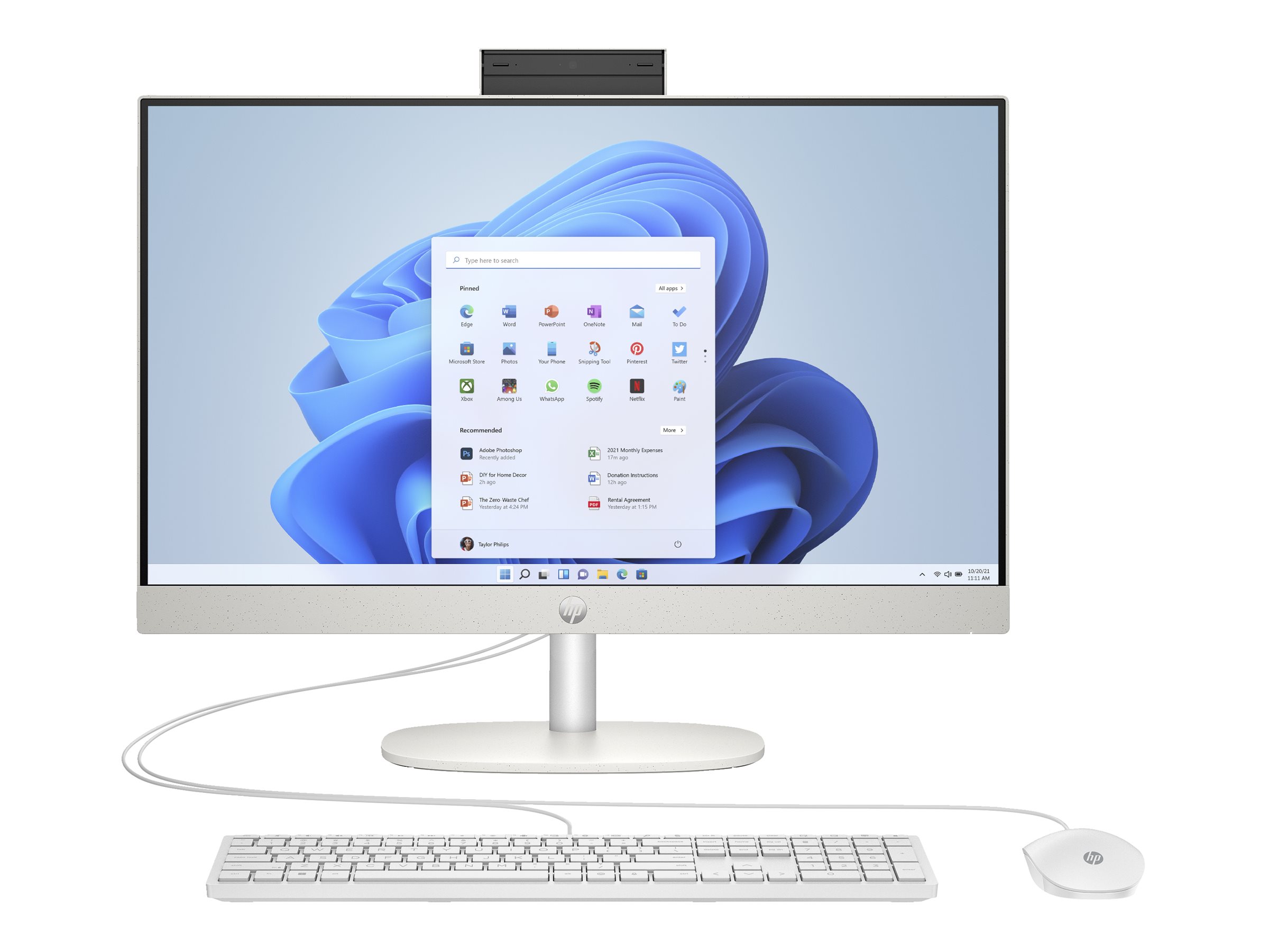 HP 24cr0009ng AllinOne PC, 8 GB RAM, 512 GB SSD, AMD Ryzen 3 7320U