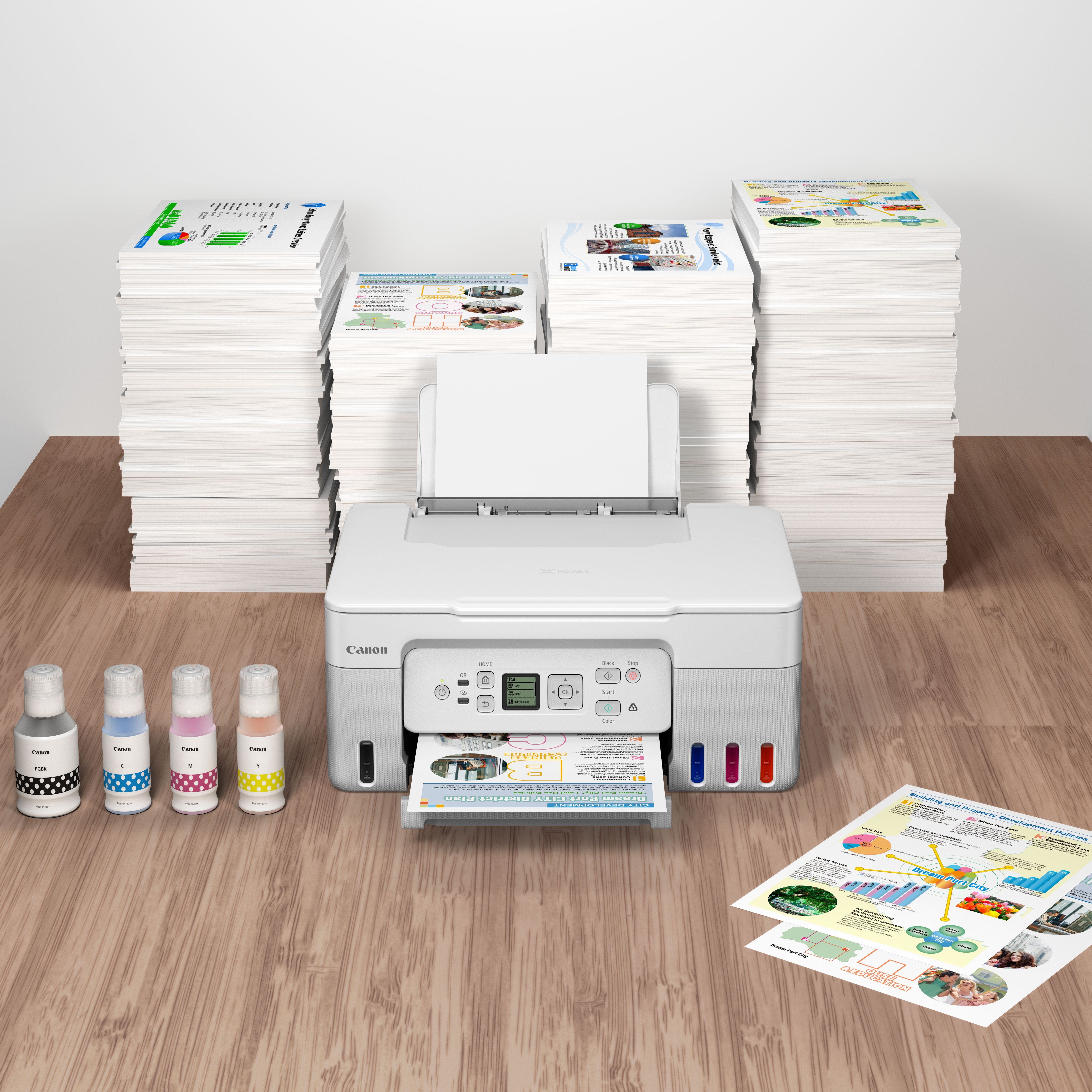 Canon PIXMA G3571 MegaTank Weiß Multifunktionsdrucker