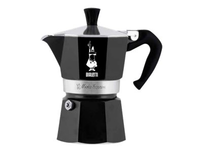 Bialetti Moka Express Schwarz, Espressokocher für 3 Tassen