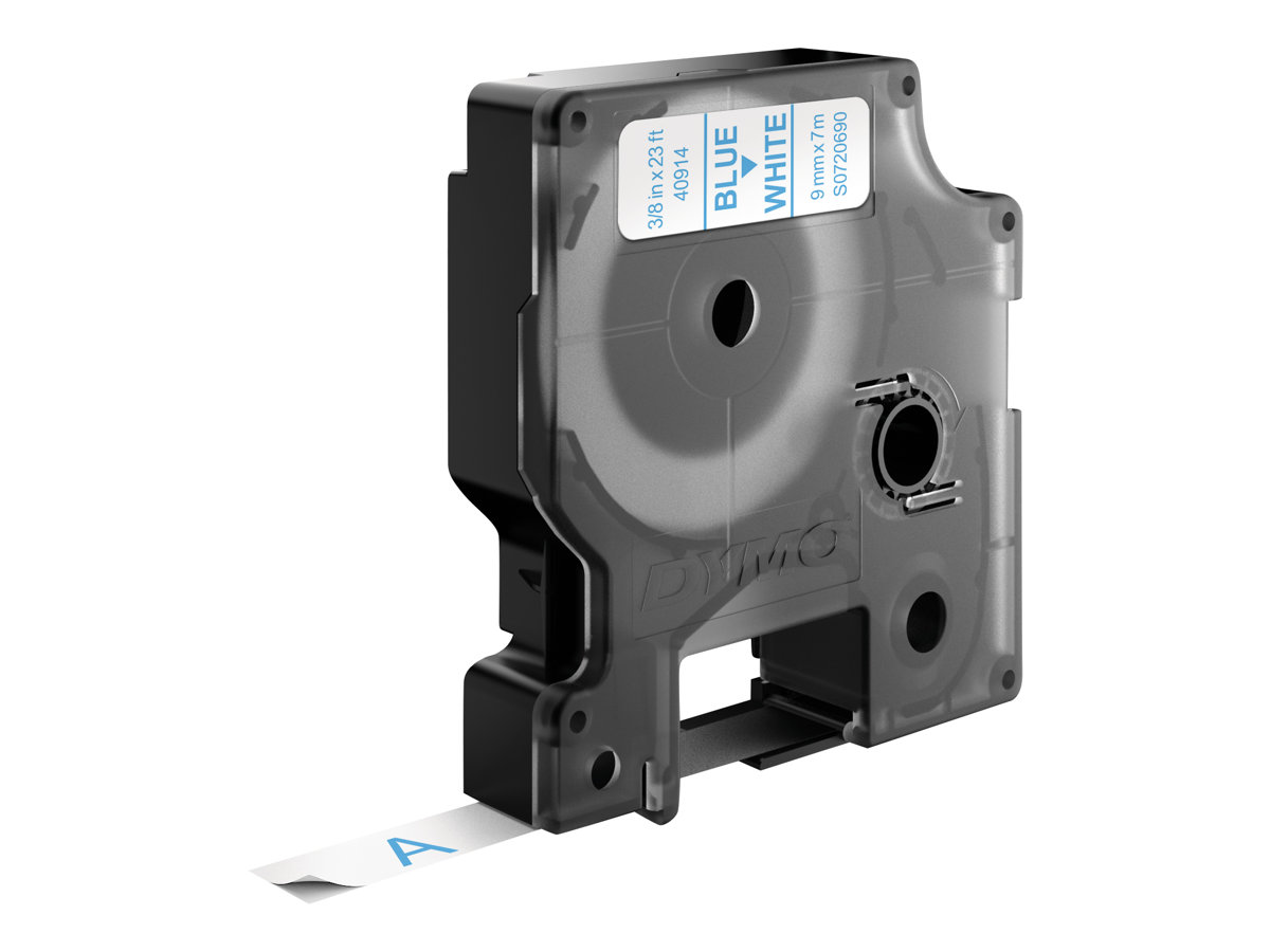 Dymo D1 9mm Blau auf Weiß