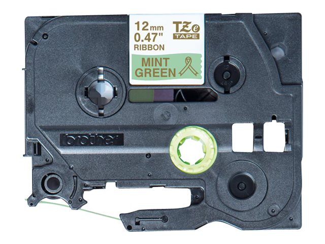 BROTHER PTouch 12mm mint greengold ribbon tape