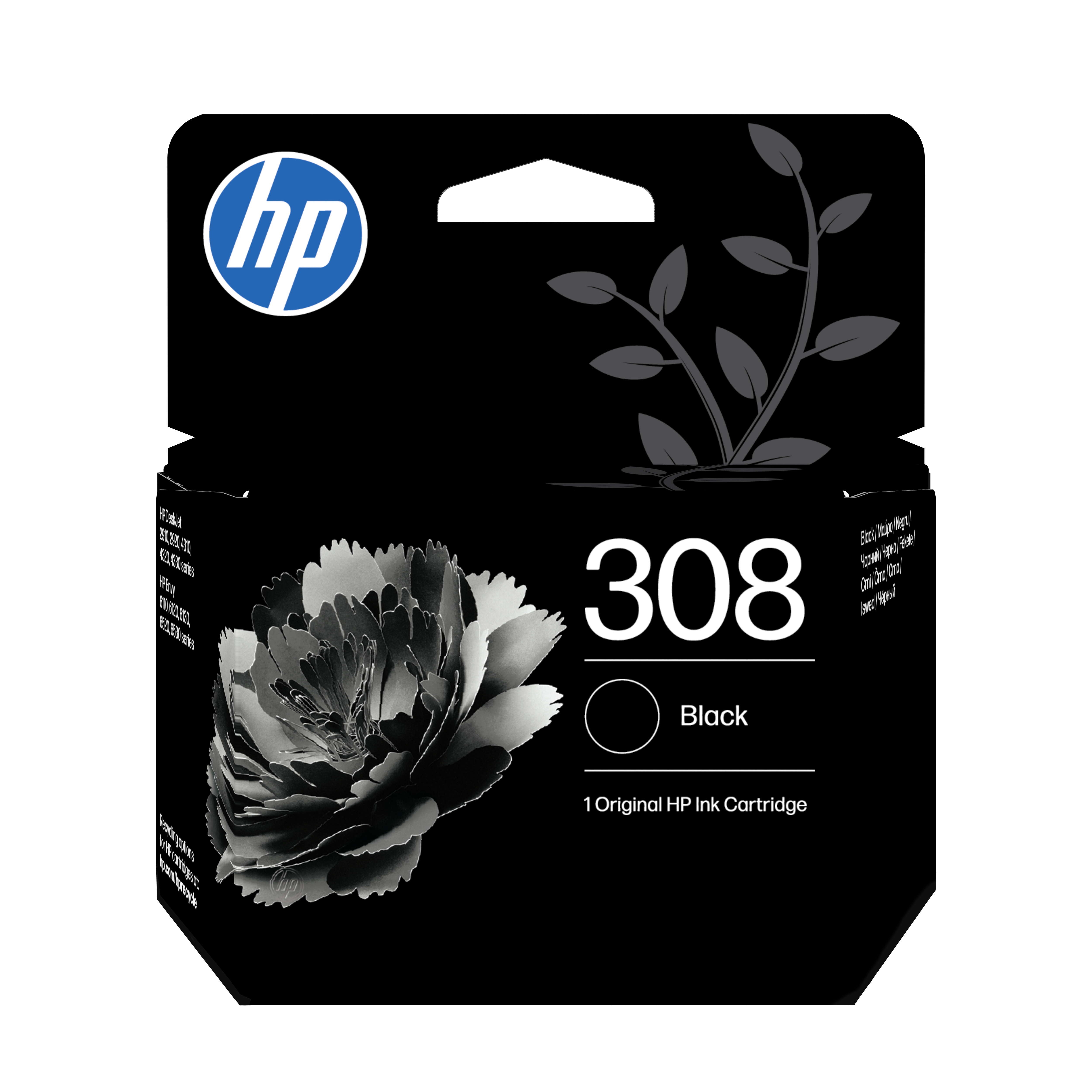HP 308 Schwarz dreifarbig