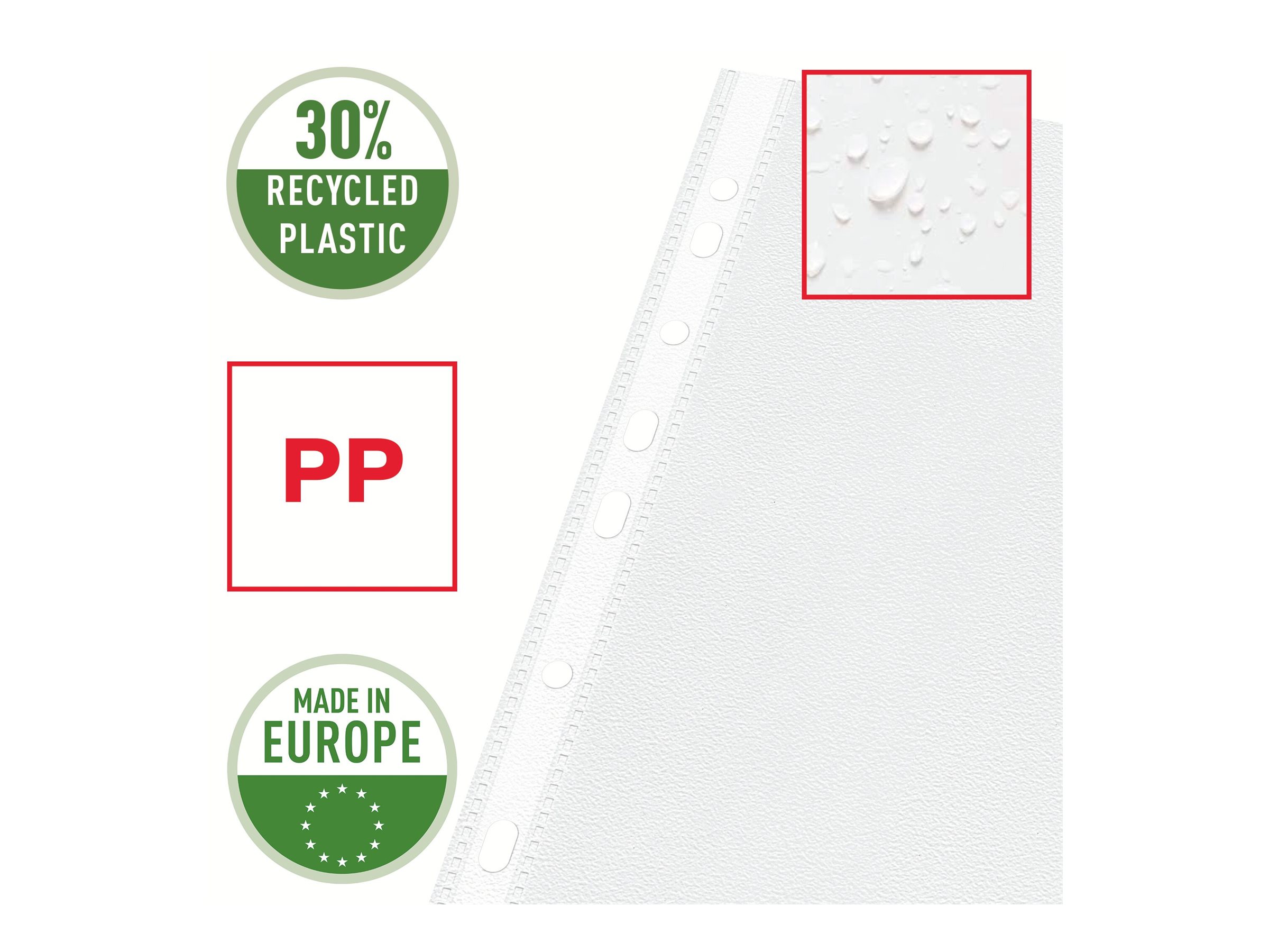 Esselte Leitz Schutzhülle A4 transparent 0,07 mm