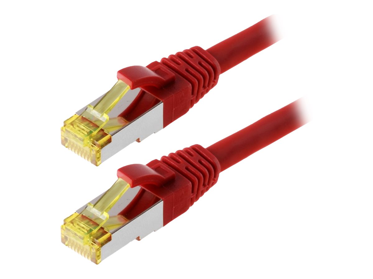 Helos Patchkabel Cat 6a S/FTP rot 0,5m