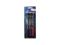 MEDIARANGE Marker-Set MR701 Schwarz Blau Rot