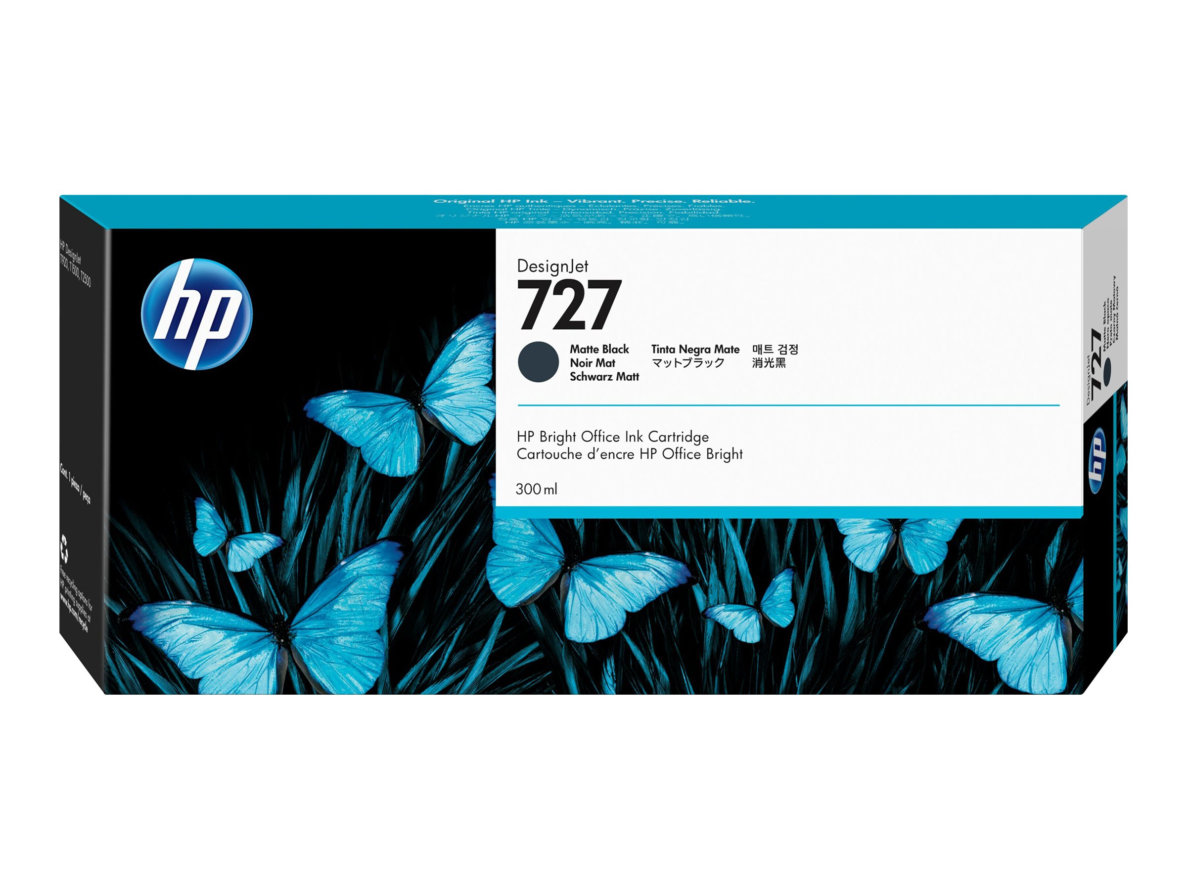 HP 727 DesignJet Tinte mattschwarz 300 ml