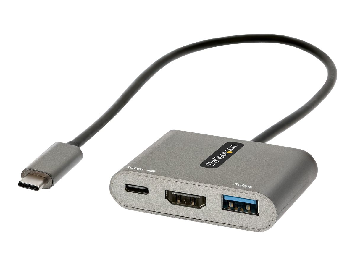 StarTech.com USB-C Multiport Adapter HDMI 4K 100W PD USB 3.0 Hub