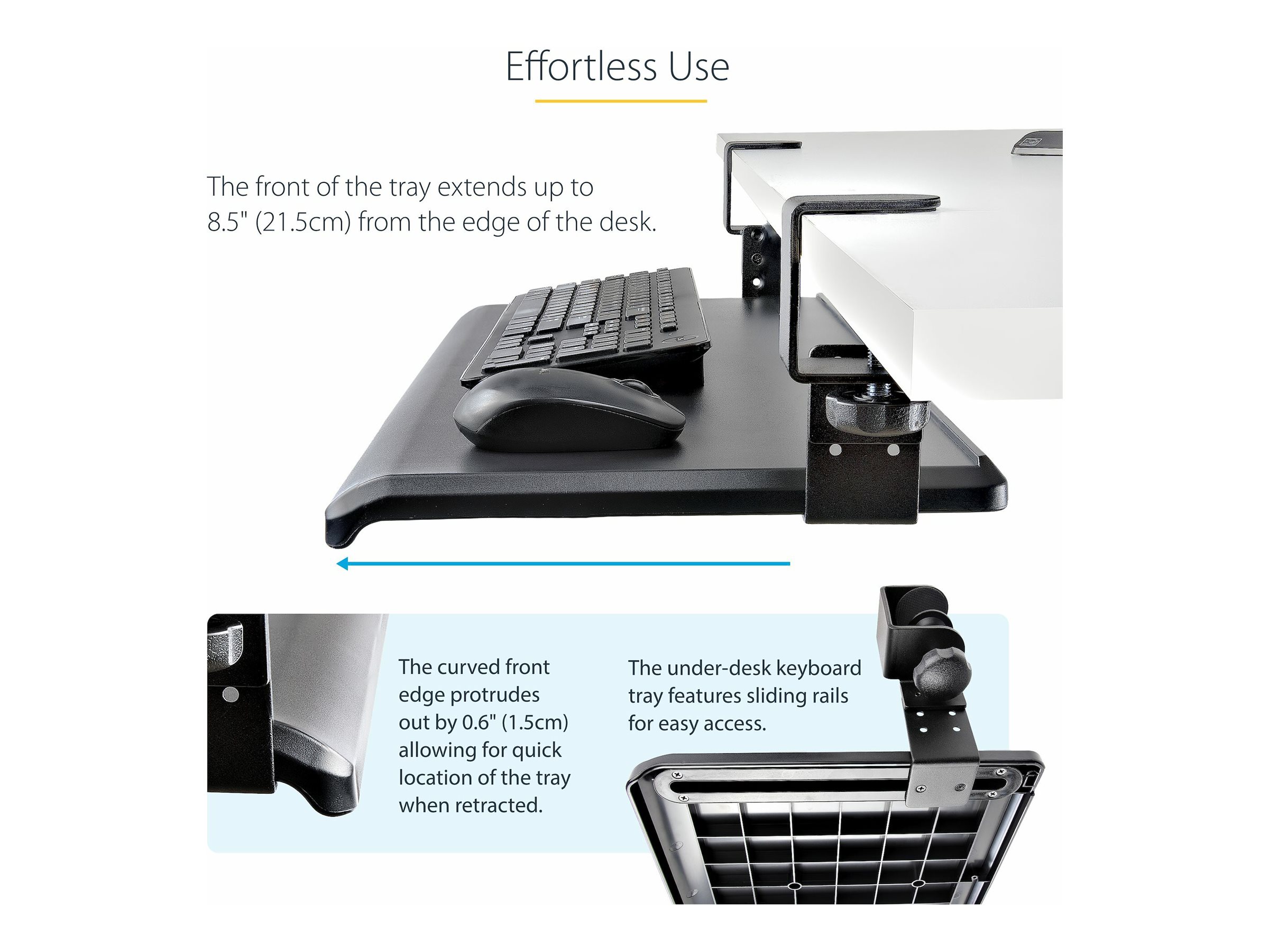 StarTech.com Tastaturablage mit Klammer bis 12kg