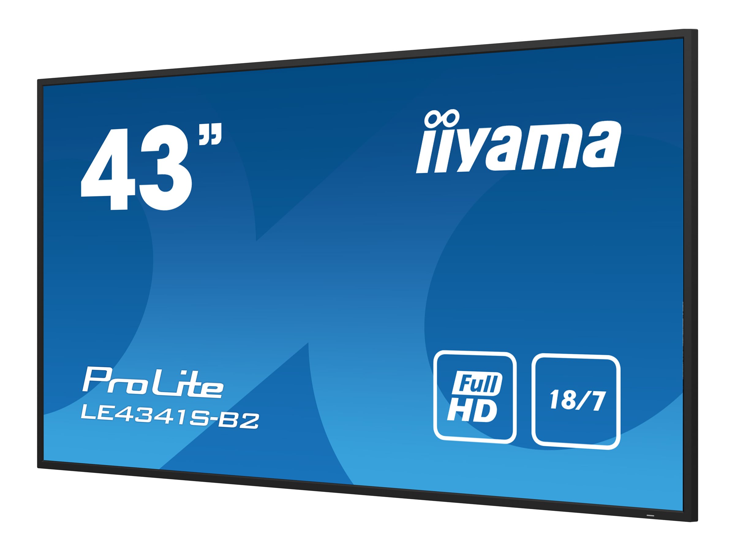 IIYAMA LE4341SB2 10922cm 43Zoll 1920x1080 IPS panel 1perc Haze 8ms Landscape mode Speakers 2x 10W VGA 3x HDMI 350cdm Media Play