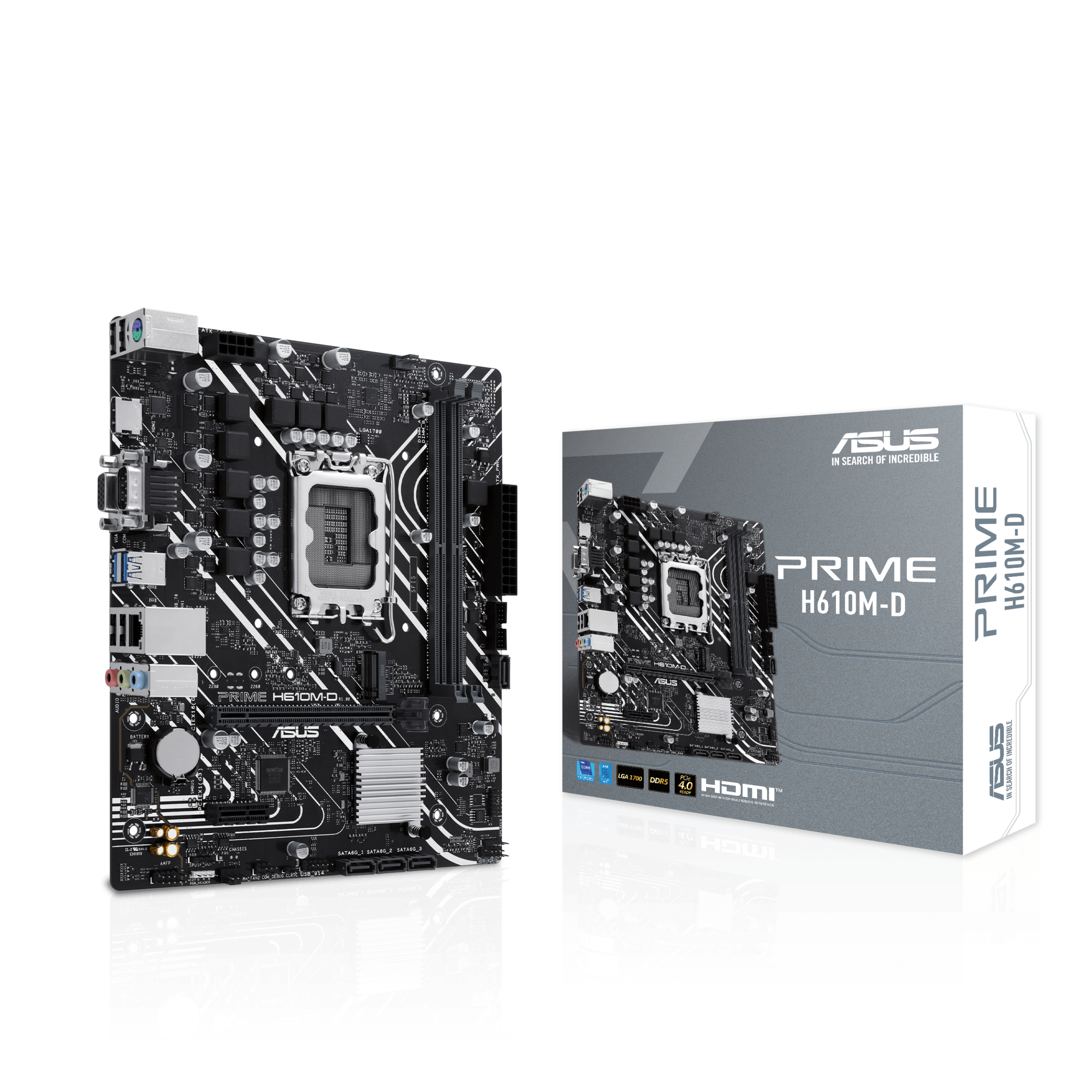 ASUS PRIME H610M-D INTEL 1700 DDR5 mATX
