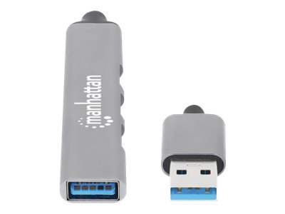 Manhattan USB-A 4-Port Hub 3x USB 2.0 1x USB 3.2 Gen1