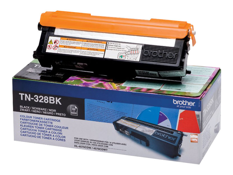 Brother TN-328BK Tonerpatrone Schwarz