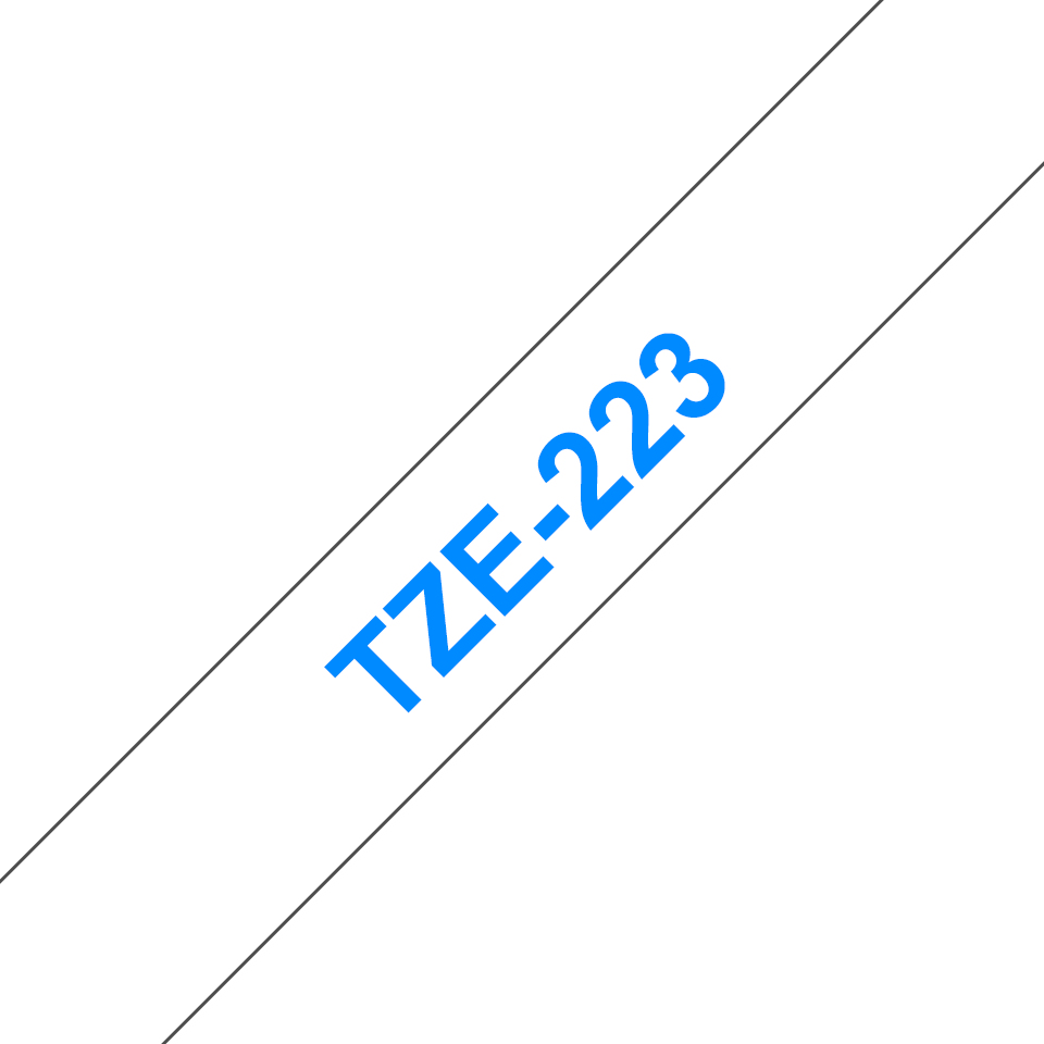 Brother TZe-223 9 mm blau/weiß