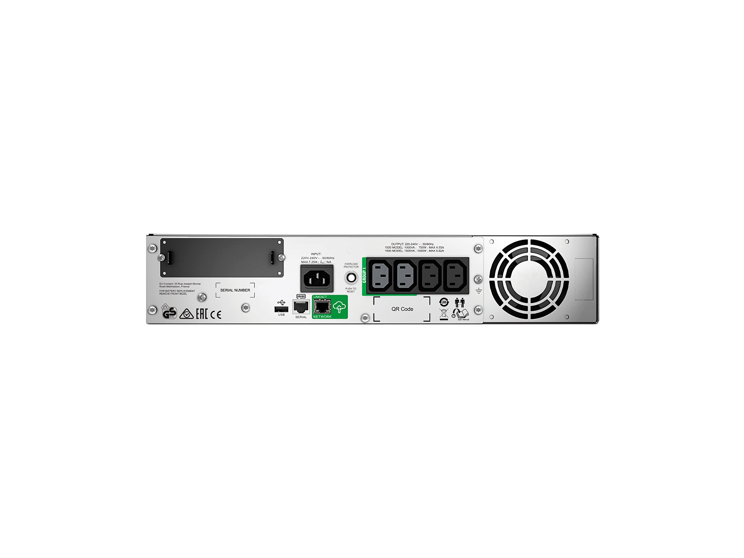 APC SMT1000RMI2UC SmartUSV 1000 VA 700Watt LCD 2HE, 230 V, mit SmartConnect